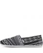 Toms for Men: Classic Black/White Woven Linear Cultural Flats 1