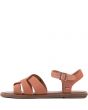 Toms for Women: Zoe Brown Leather Leather Sandals 1