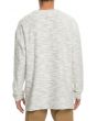 The Keyon Bib Collar Steppe Hem Sweater in Marled Grey
