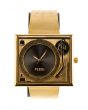The Turntables Watch in Gold & Black