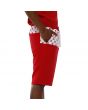 The Rico Paid In Full Capsule Jogger Shorts in Red and White 5