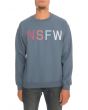 The NSFW Crewneck Sweatshirt in Faded Blue 1