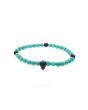 The Annum Bead Bracelet - Turquoise & Black/Black 1