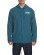 The Strong Arm Twill Hooded Coaches Jacket in Dark Teal 2