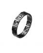 Mister Greek Cut Out Ring Black 1
