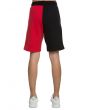 The Split Sweatshorts in Black and Red 5