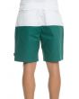 The Stadium Belted Shorts in White and Green 5