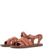 Toms for Women: Zoe Brown Leather Leather Sandals 3