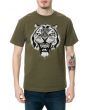 The Painted Tiger Tee in Military Green 1
