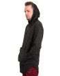 Jersey Hooded Sweater in Charcoal Gray 4