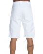 The Distressed Biker Shorts in White 5