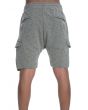 The Ichiro French Terry Drop Crotch Cargo Short in Olive