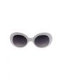 The Kurt Sunglasses in White and Smoke 2