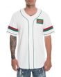 The Milan Baseball Jersey in White 2