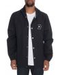 The Box Hooded Coaches Jacket in Black