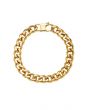 The Polished 18k Gold Plated Stainless Steel Cuban Link Bracelet in Gold 1