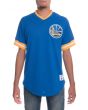 The Golden State Warriors Mesh V Neck Top in Blue 1