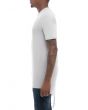 The IGNIS Burnout Elongated Fishtail Tee in Heather Grey