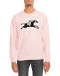 The Racehorse Crewneck Sweatshirt in Light Pink 1