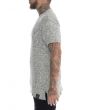 The Deconstructed Long Tee in Marled Gray 2