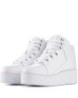 Y.R.U. for Women: Qozmo Low Key White Platform Sneakers 3