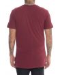 The Castro Long Pocket Tee in Burgundy 3
