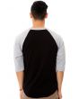The Cooperstown Baseball Tee in Black and Heather Grey 4