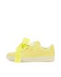 The Suede Heart Reset Sneaker in Soft Fluo Yellow