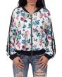 Floral Bomber Jacket in White 1