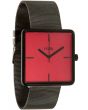 The Haptic Watch in Red & Black
