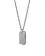 The Micro Tag Necklace - Chrome 1