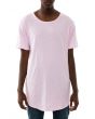 The Curved Hem Tee in Pink