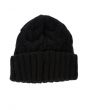 The Cable Knit Beanie in Black 2