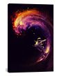 The Space Surfing by Nicebleed Canvas Print 40 x 26