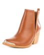 Jeffrey Campbell for Women: Cromwell Cognac Leather Western Booties 3
