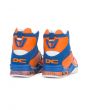 The Enforcer Hi DC Sneakers in Orange, Royal Blue and White 5