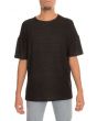 The Drop Shoulder Box Fit French Terry Tee in Onyx 1