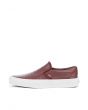 The Women's Classic Slip Moto Leather in Madder Brown and Blanc De Blanc 1
