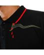 The Memorial Embroidered Polo Shirt in Black 8