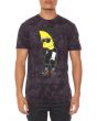 The NEFF x Simpsons Steezy Tee in Black Crystal