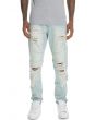 The Montana Distressed Denim in Light Blue Wash