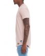 The Elongated Distressed Tee in Nude 2