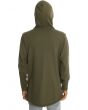 The Cargo Drop Tail Hoodie in Olive
