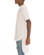 The Super Long Line Tall drop tail Tee in White 2
