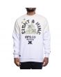 The Motherland Crewneck Sweatshirt in White and Sand 1