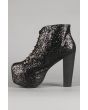 The Lita Shoe in Black Glitter 4