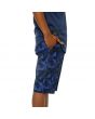 The Vacation Twill Print Shorts in Blue and Navy 2