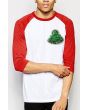 The Buddha Patch Raglan in Red 1