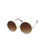 The Enzo Sunglasses in Gold and Brown 1