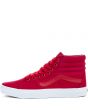 The Unisex SK8 Hi in Chili Pepper and White 1